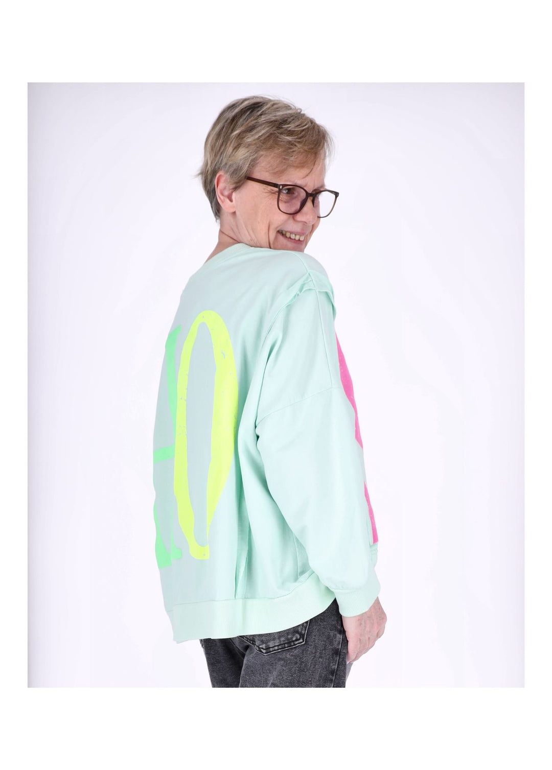 Splash of Color Damen Sweatshirt Oversize