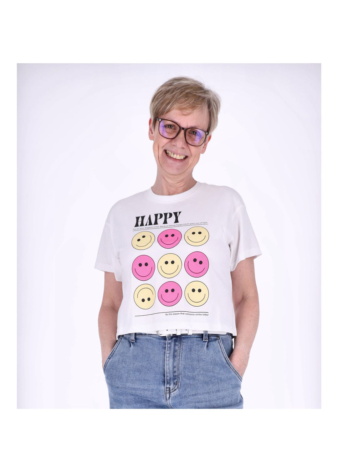 ONLY Boxy-Crop T-Shirt Damen