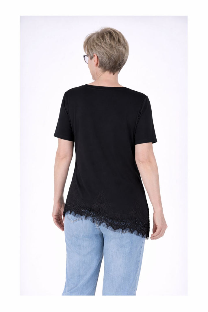 Splash of Color Damen T-Shirt mit Spitze