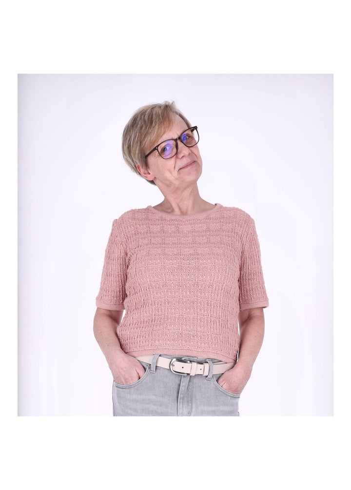 Splash of Color Damen Strick T-Shirt