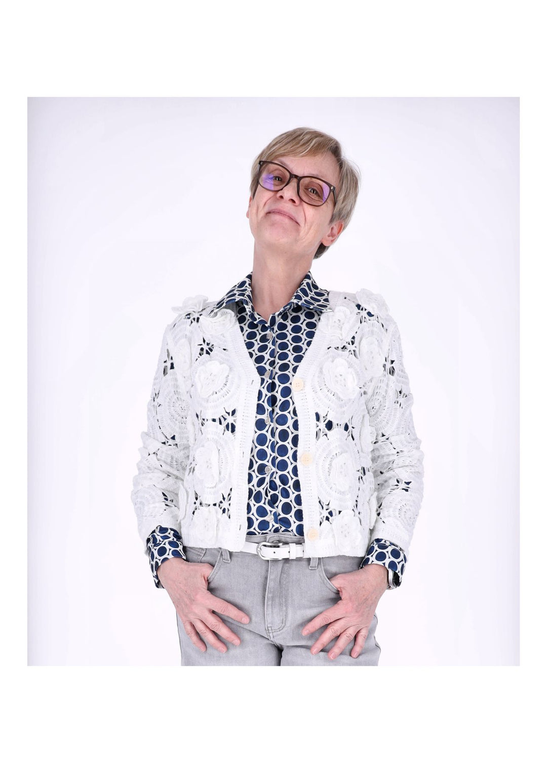 Splash of Color Damen Bluse