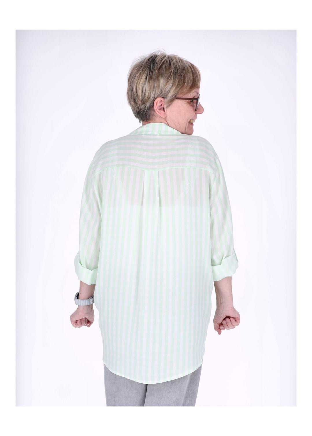 Splash of Color Damen Bluse Streifen