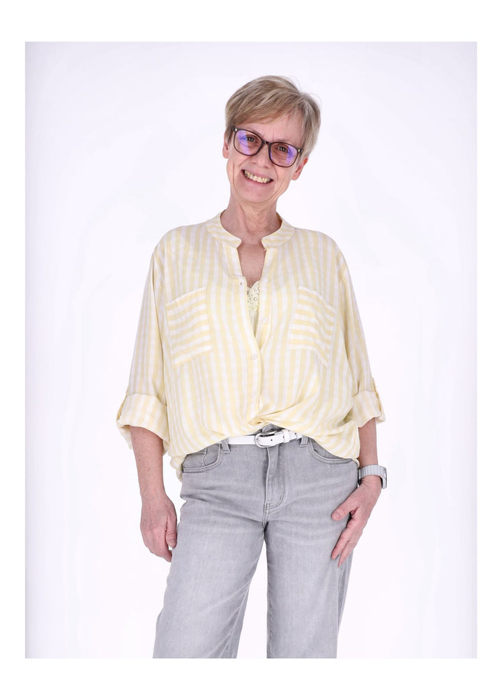 Splash of Color Damen Bluse Streifen