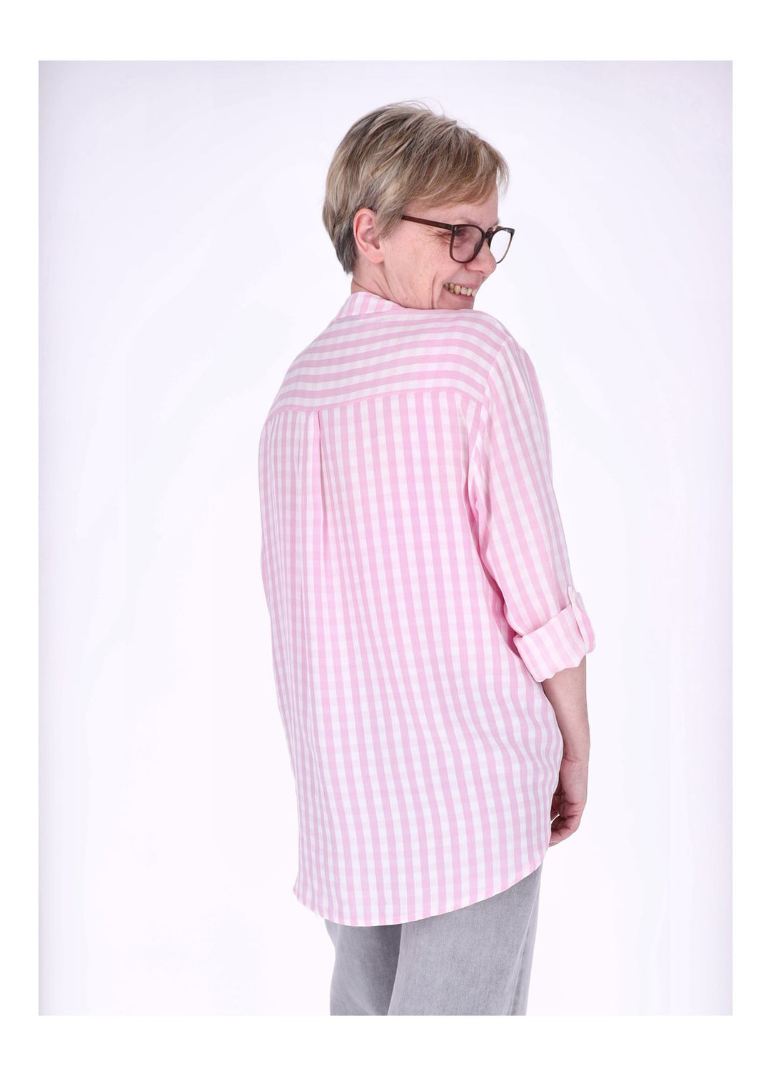 Splash of Color Damen Bluse Streifen