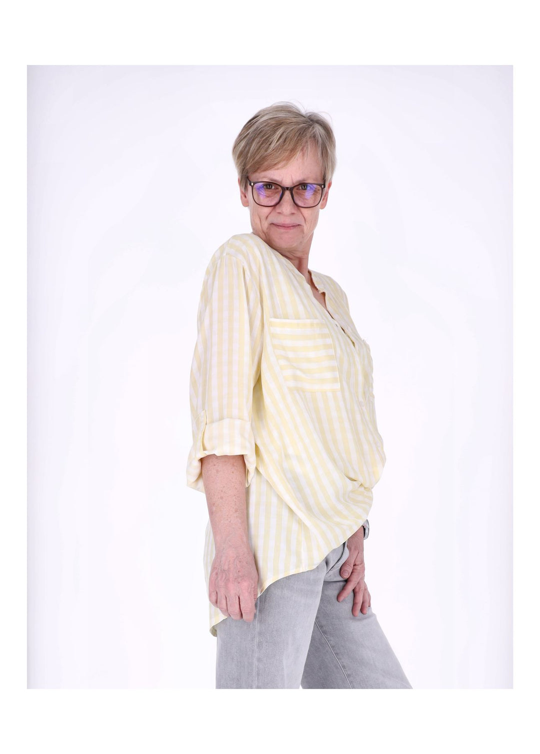 Splash of Color Damen Bluse Streifen