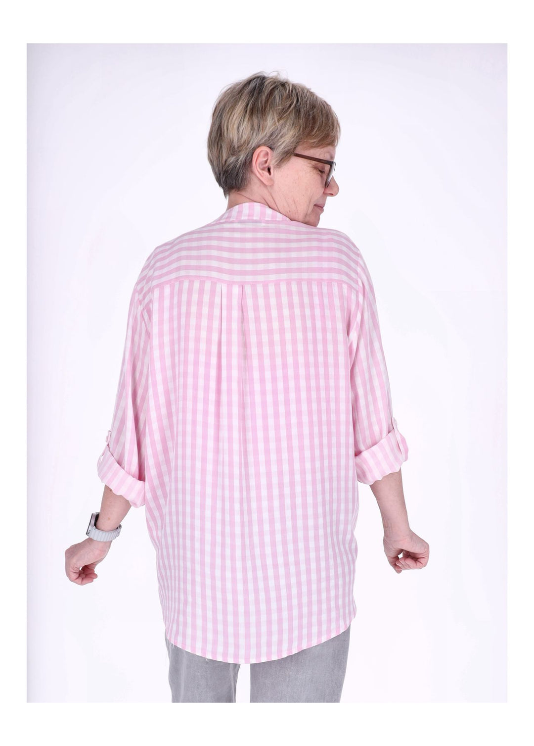 Splash of Color Damen Bluse Streifen