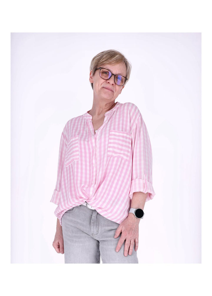 Splash of Color Damen Bluse Streifen