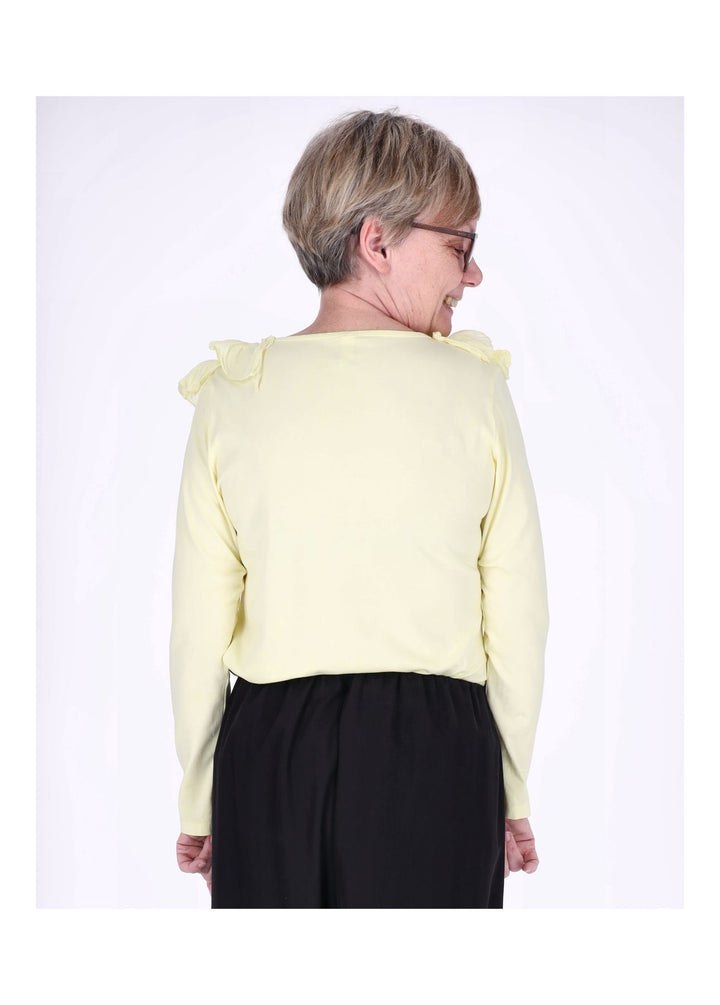 Splash of Color Damen Shirt mit Rüschen