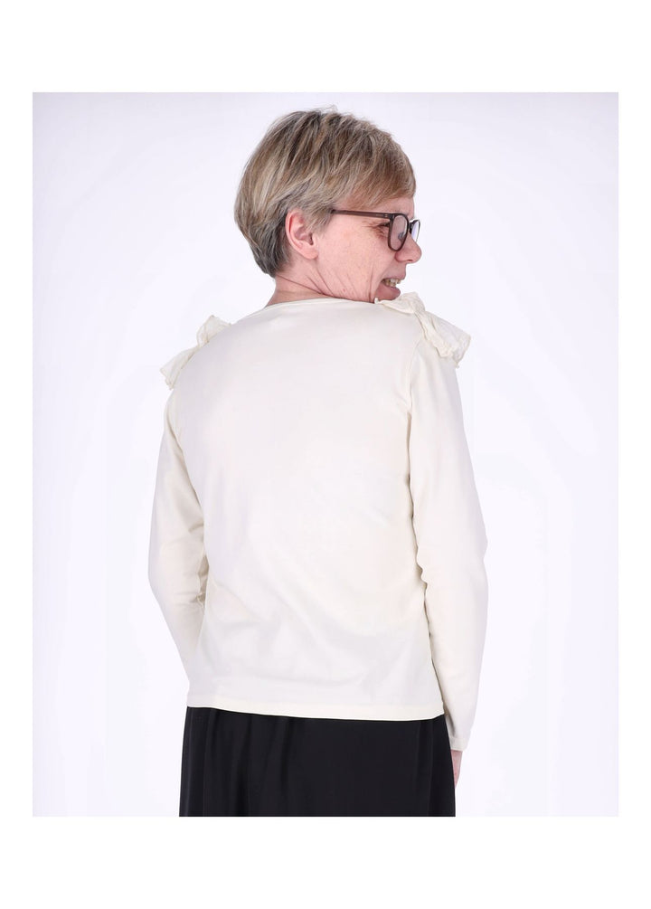 Splash of Color Damen Shirt mit Rüschen