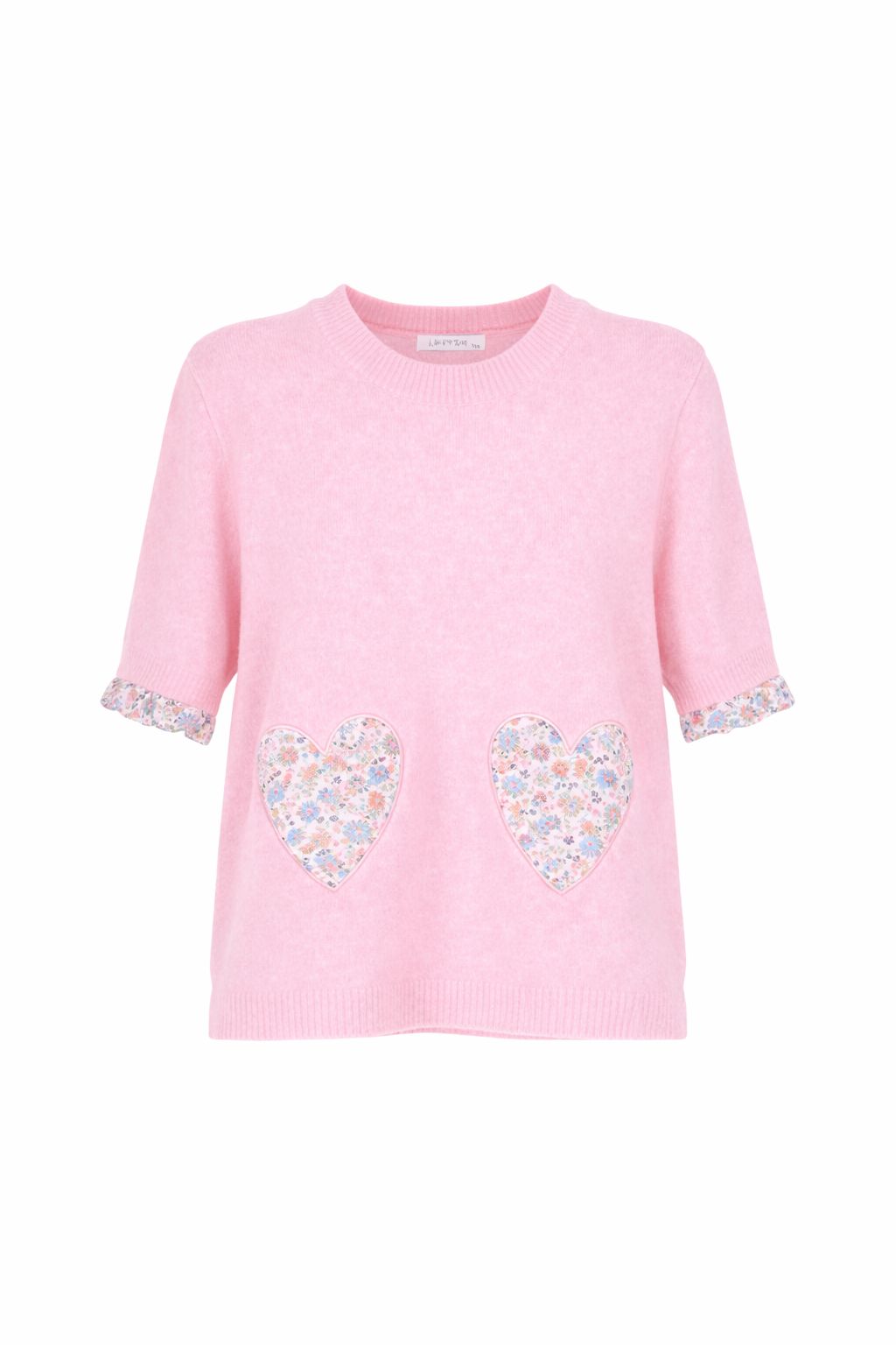 Splash of Color Damen T-Shirt Herzen Patch
