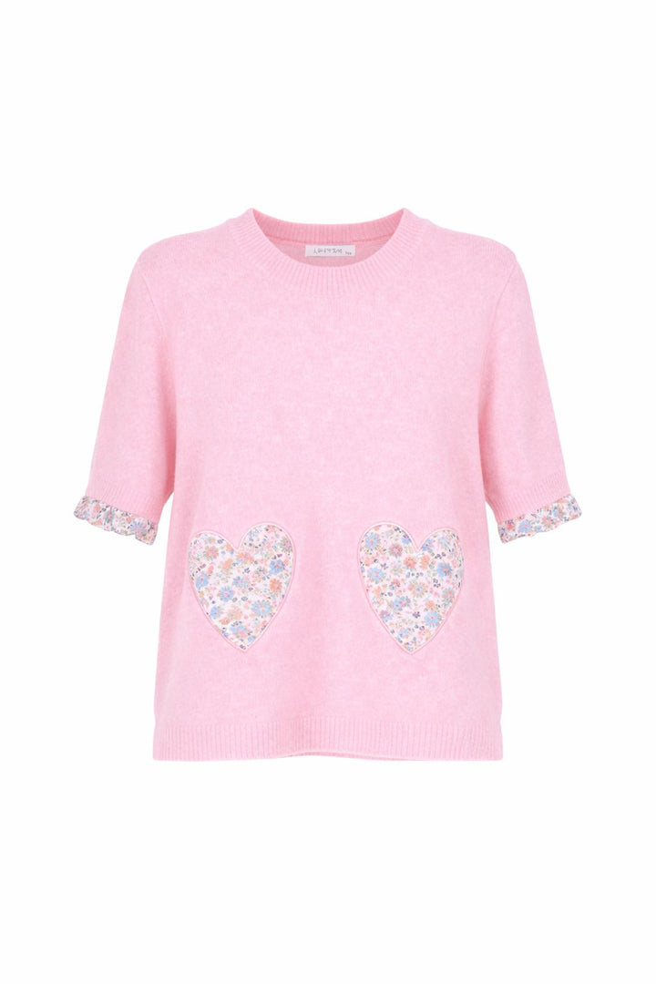Splash of Color Damen T-Shirt Herzen Patch