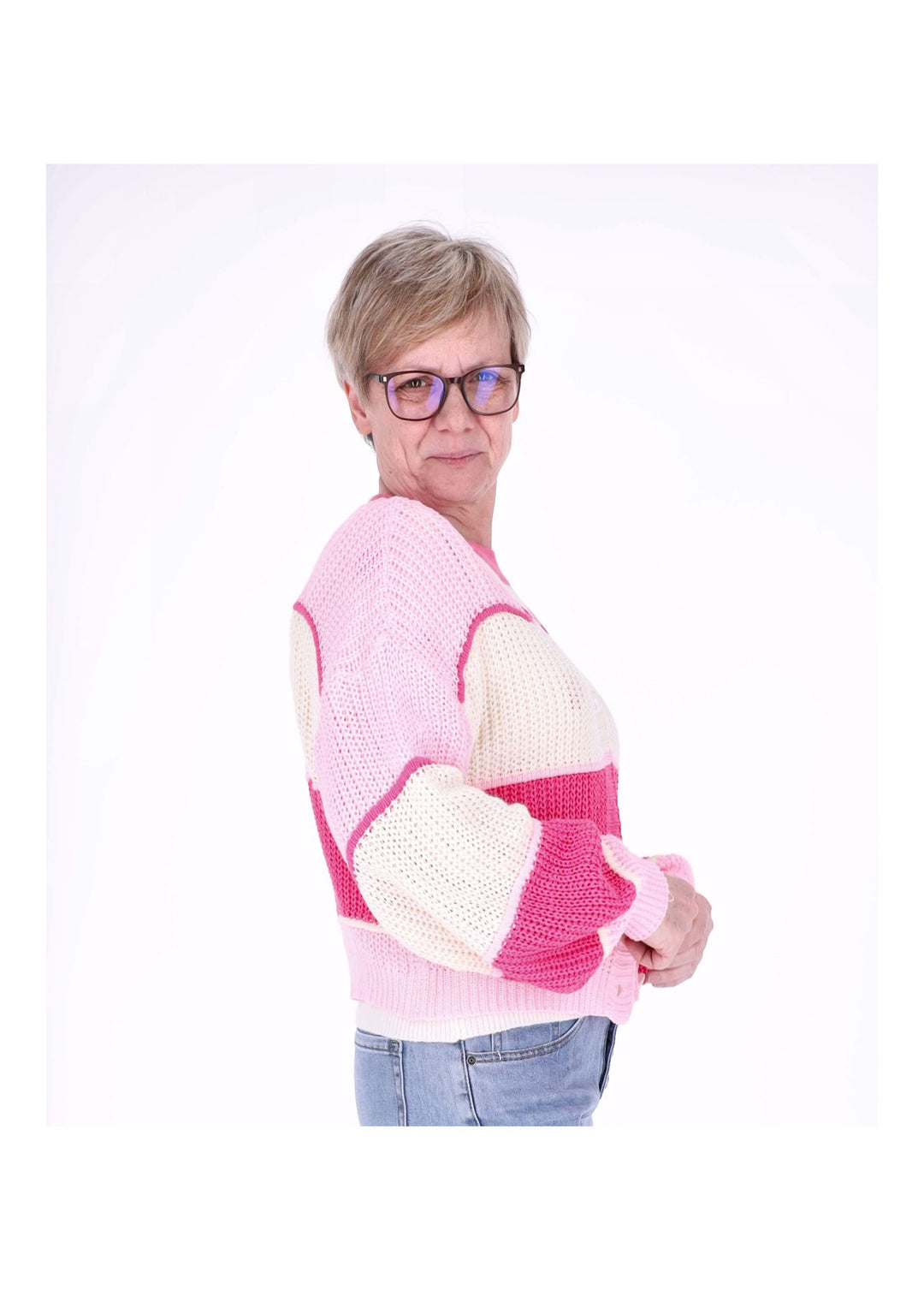 Splash of Color Strickjacke Damen