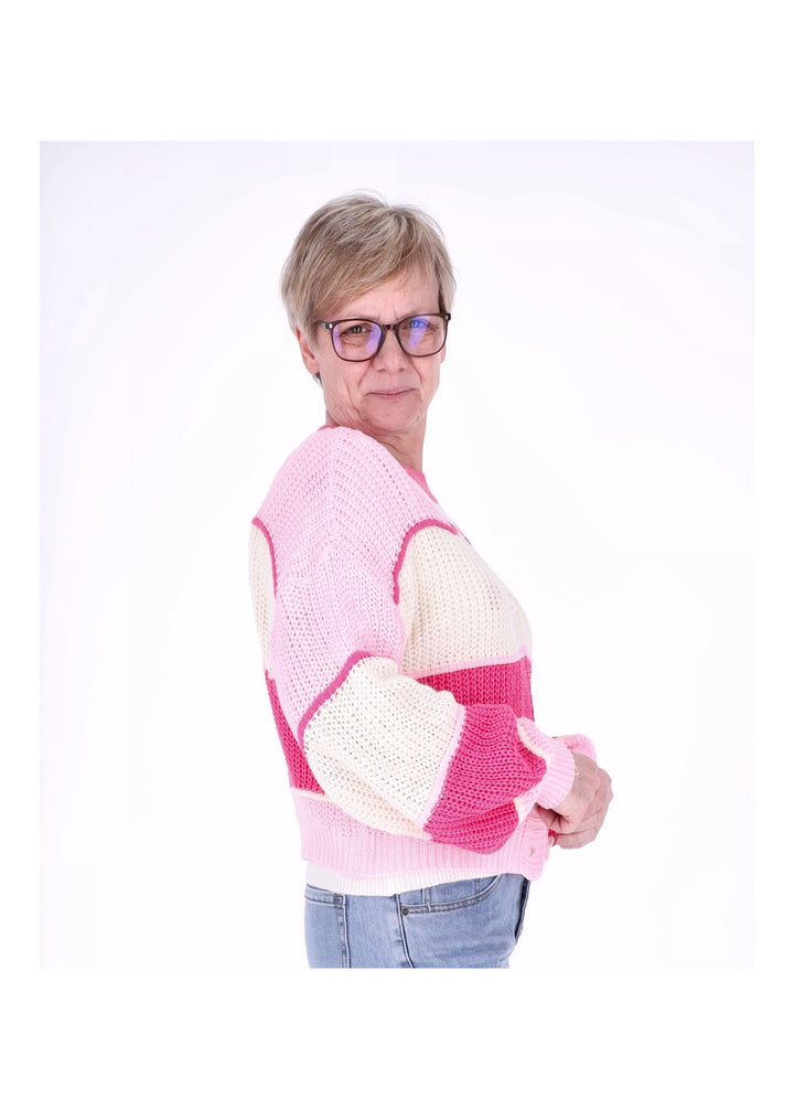 Splash of Color Strickjacke Damen