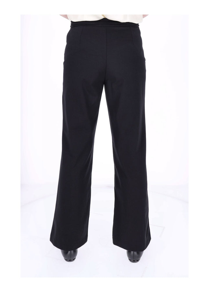 Hose Damen Knöpfe Melange