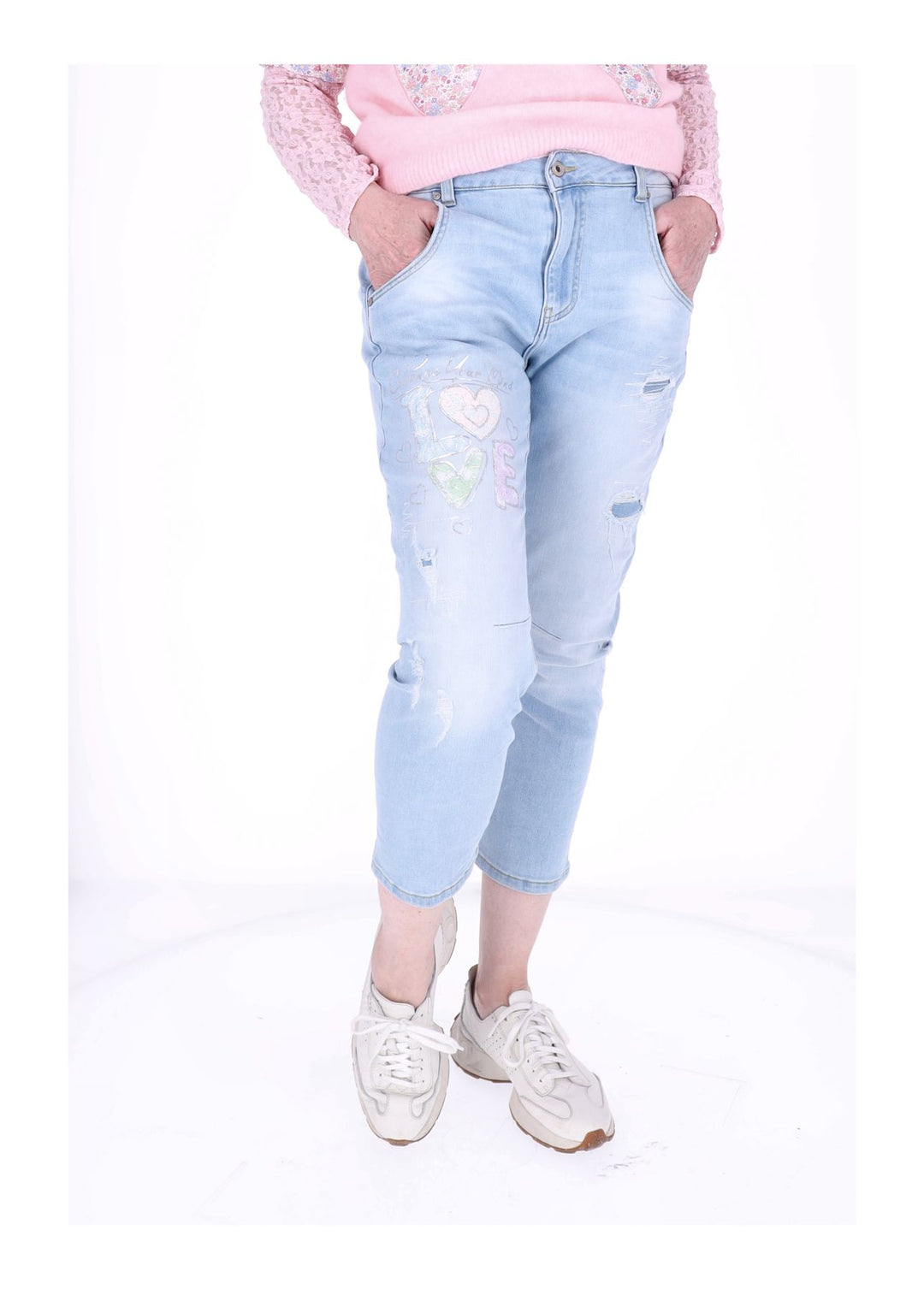 Splash of Color Damen Jeans LOVE