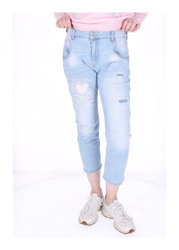 Splash of Color Damen Jeans LOVE