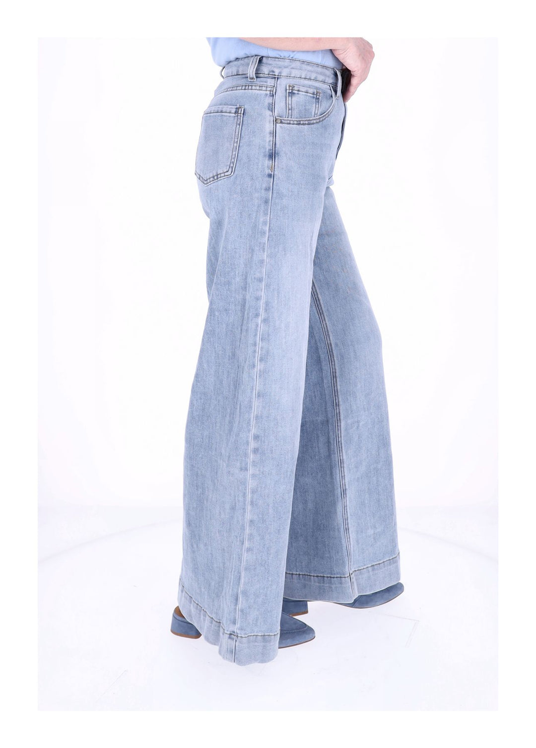 Splash of Color Jeans weites Bein