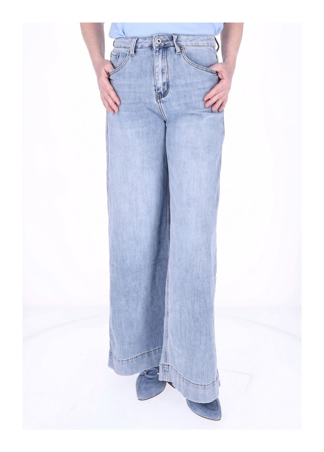 Splash of Color Jeans weites Bein