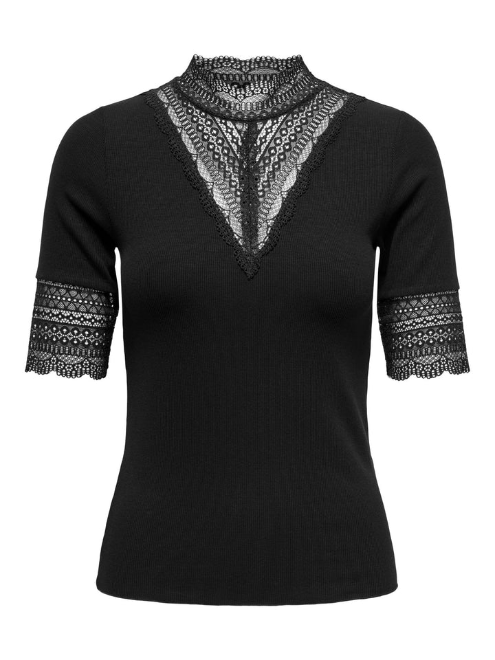 ONLY Highneck Top Kurzarm