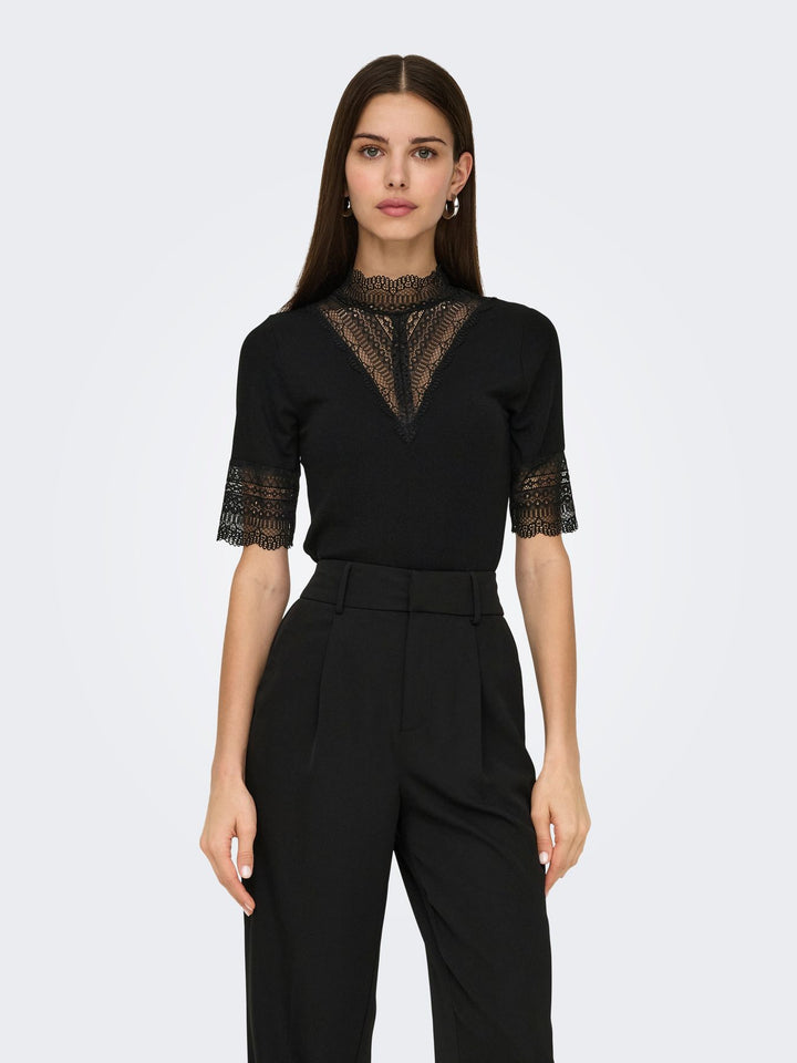ONLY Highneck Top Kurzarm