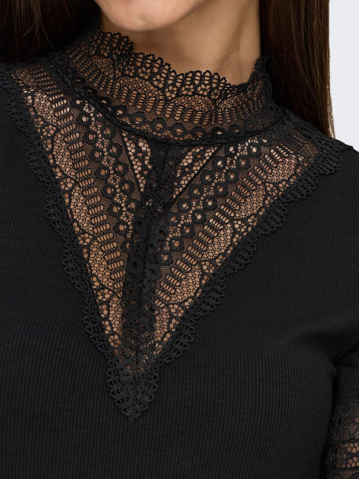 ONLY Highneck Top Kurzarm