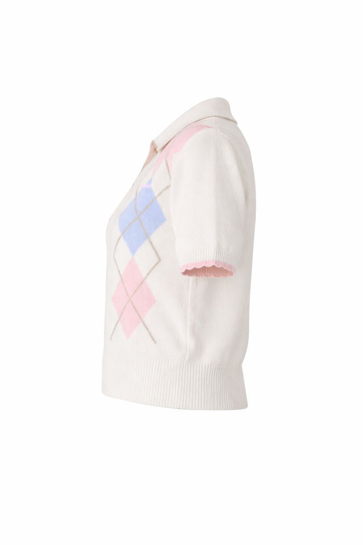 Splash of Color Damen Strickpoloshirt