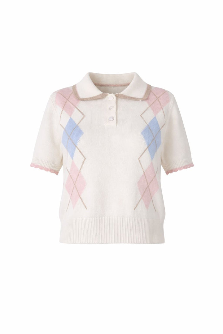 Splash of Color Damen Strickpoloshirt
