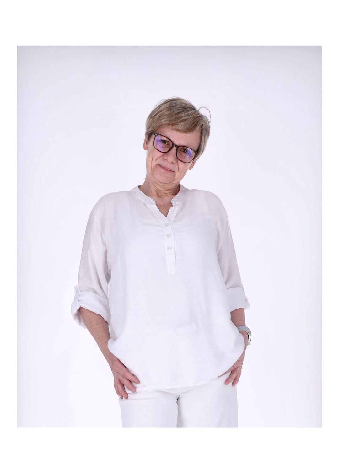 Splash of Color Blusenshirt Damen Viskose