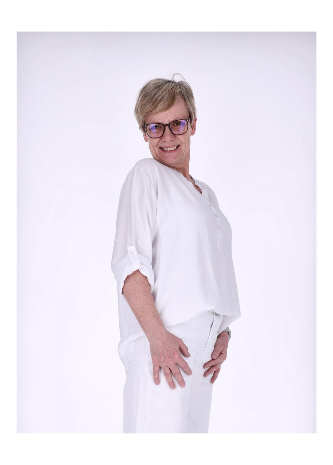 Splash of Color Blusenshirt Damen Viskose