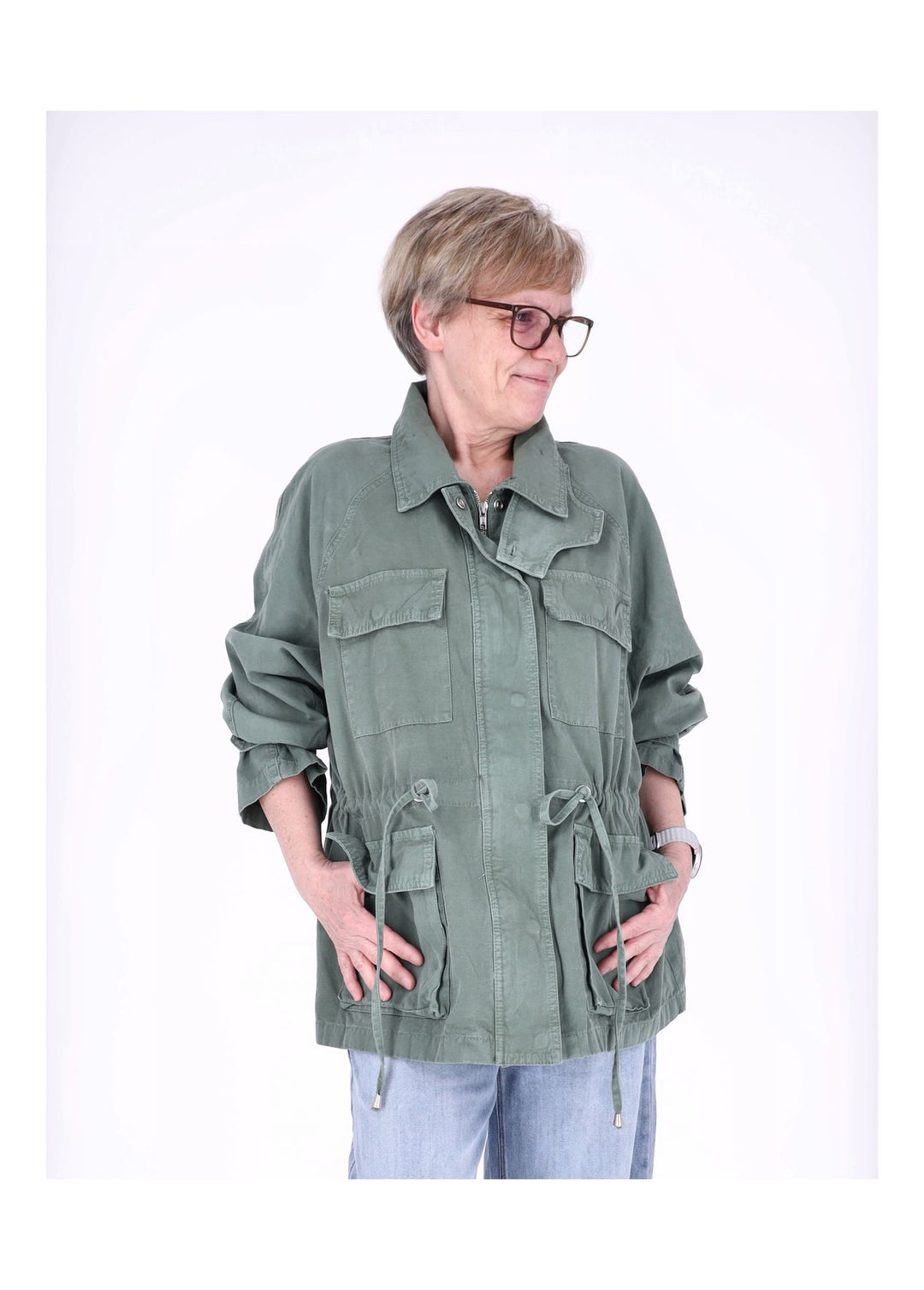 Splash of Color Parka Damen Oversize