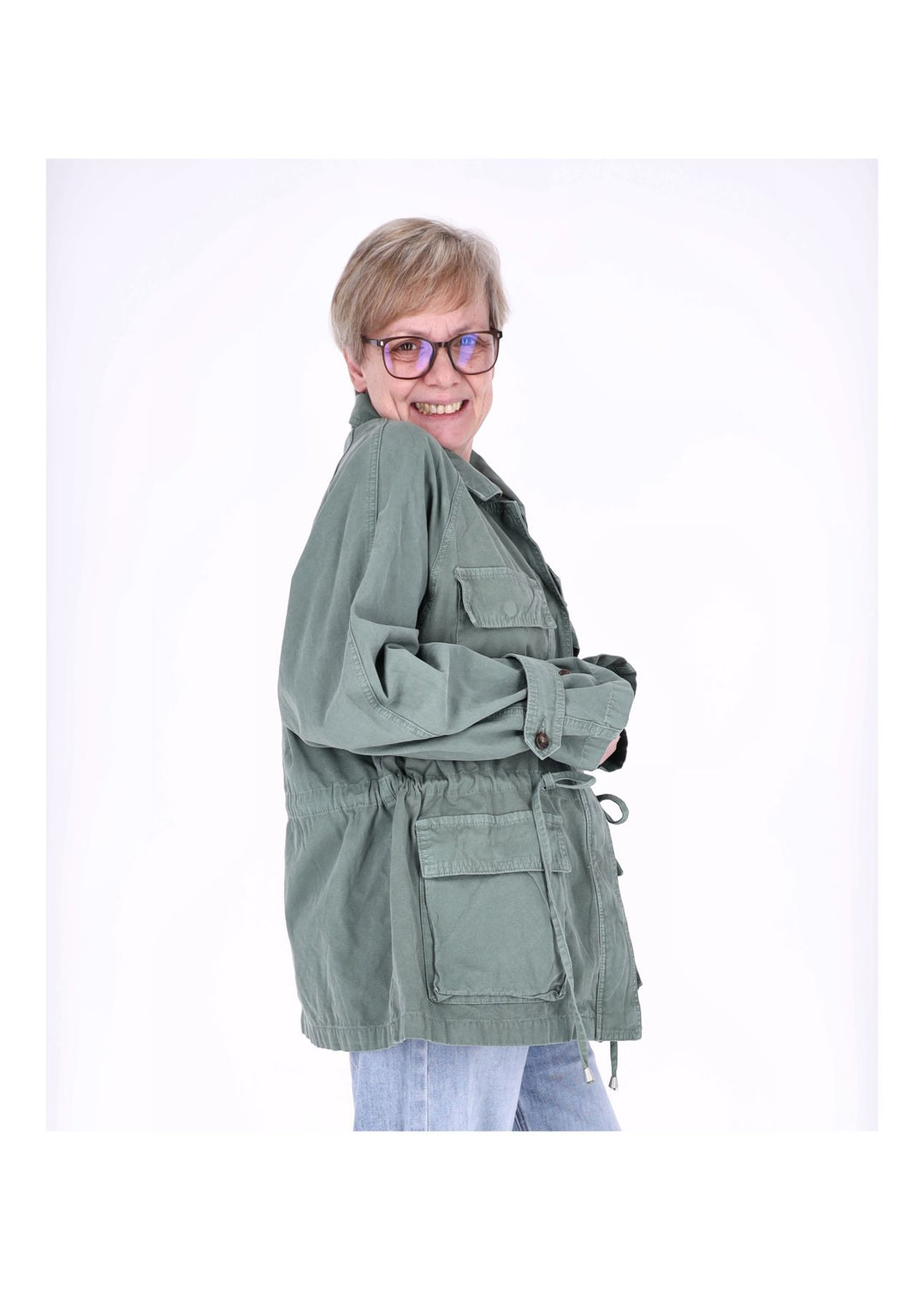 Splash of Color Parka Damen Oversize