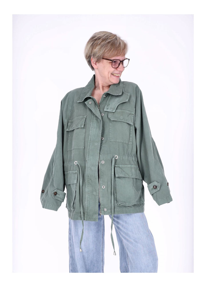 Splash of Color Parka Damen Oversize
