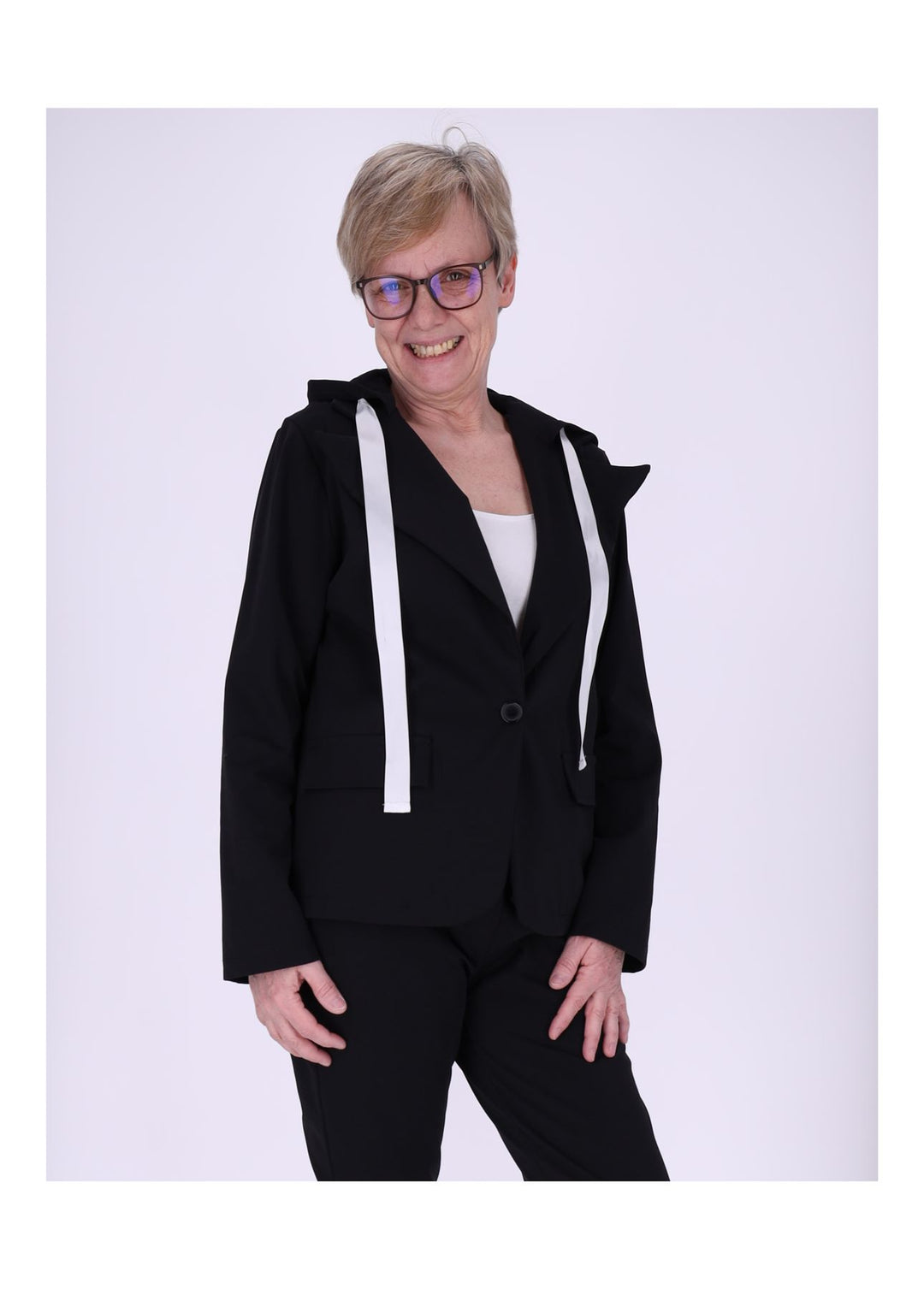 Splash of Color Damen Blazer Kapuze