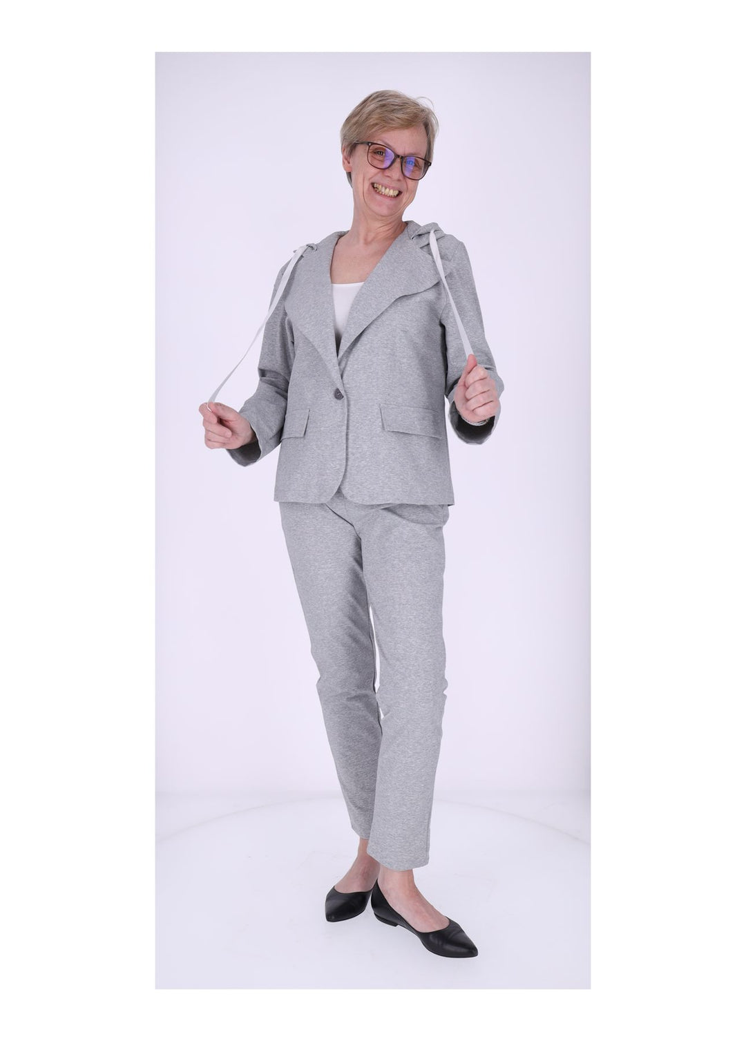 Splash of Color Damen Blazer Kapuze