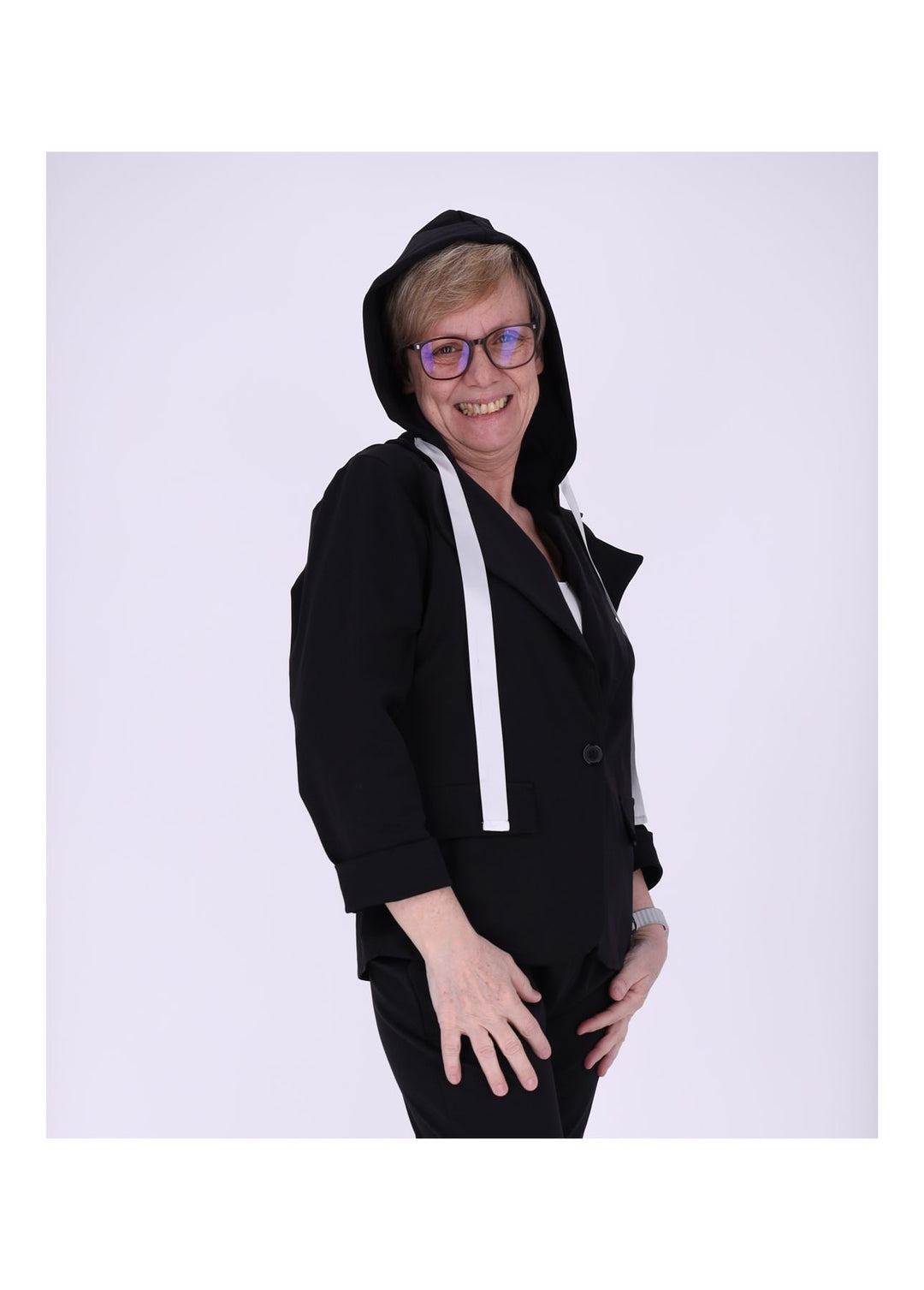 Splash of Color Damen Blazer Kapuze