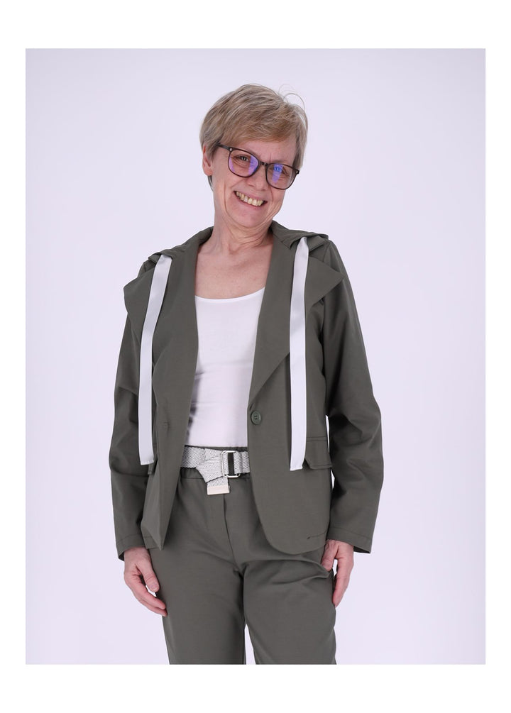 Splash of Color Damen Blazer Kapuze