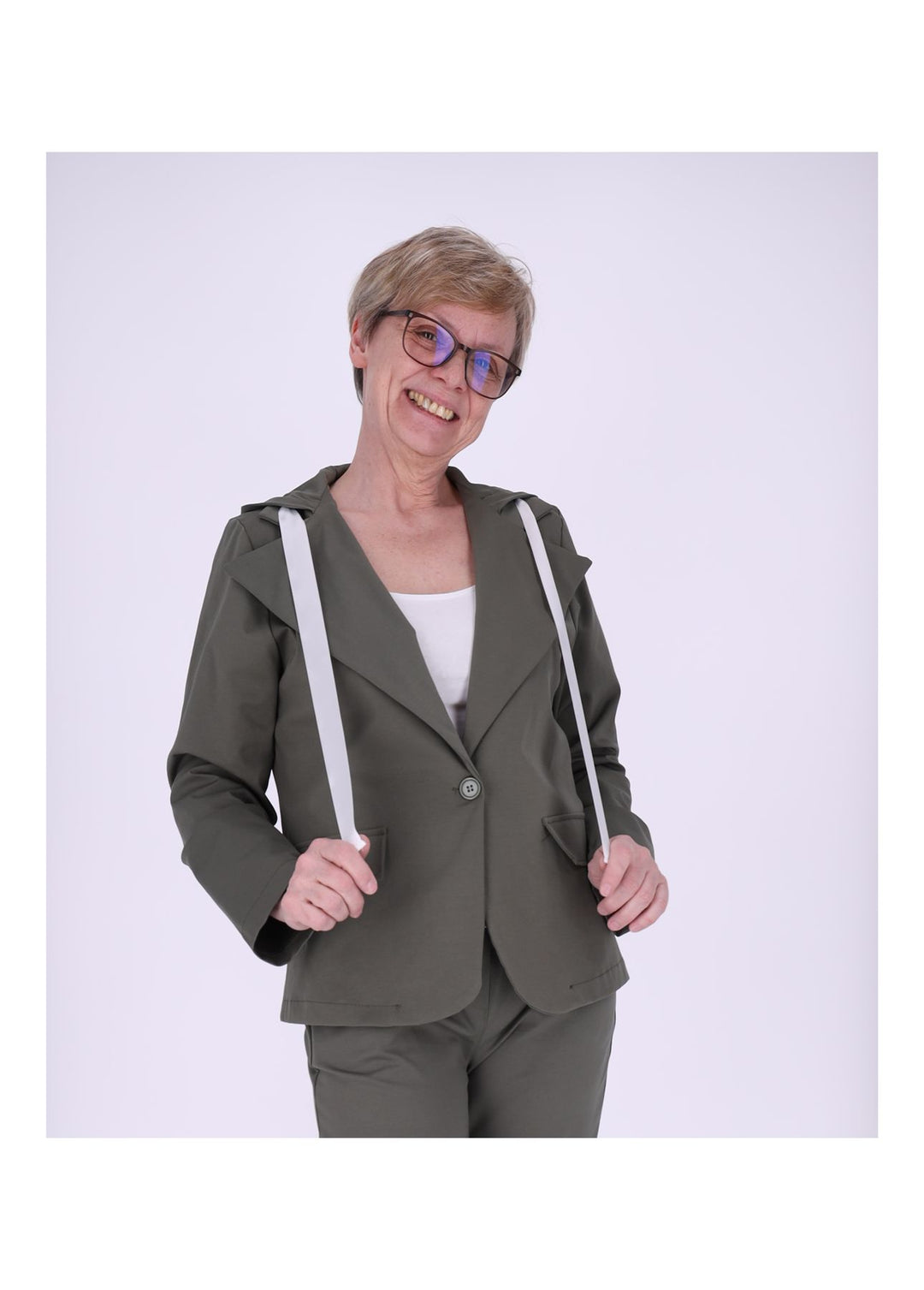 Splash of Color Damen Blazer Kapuze