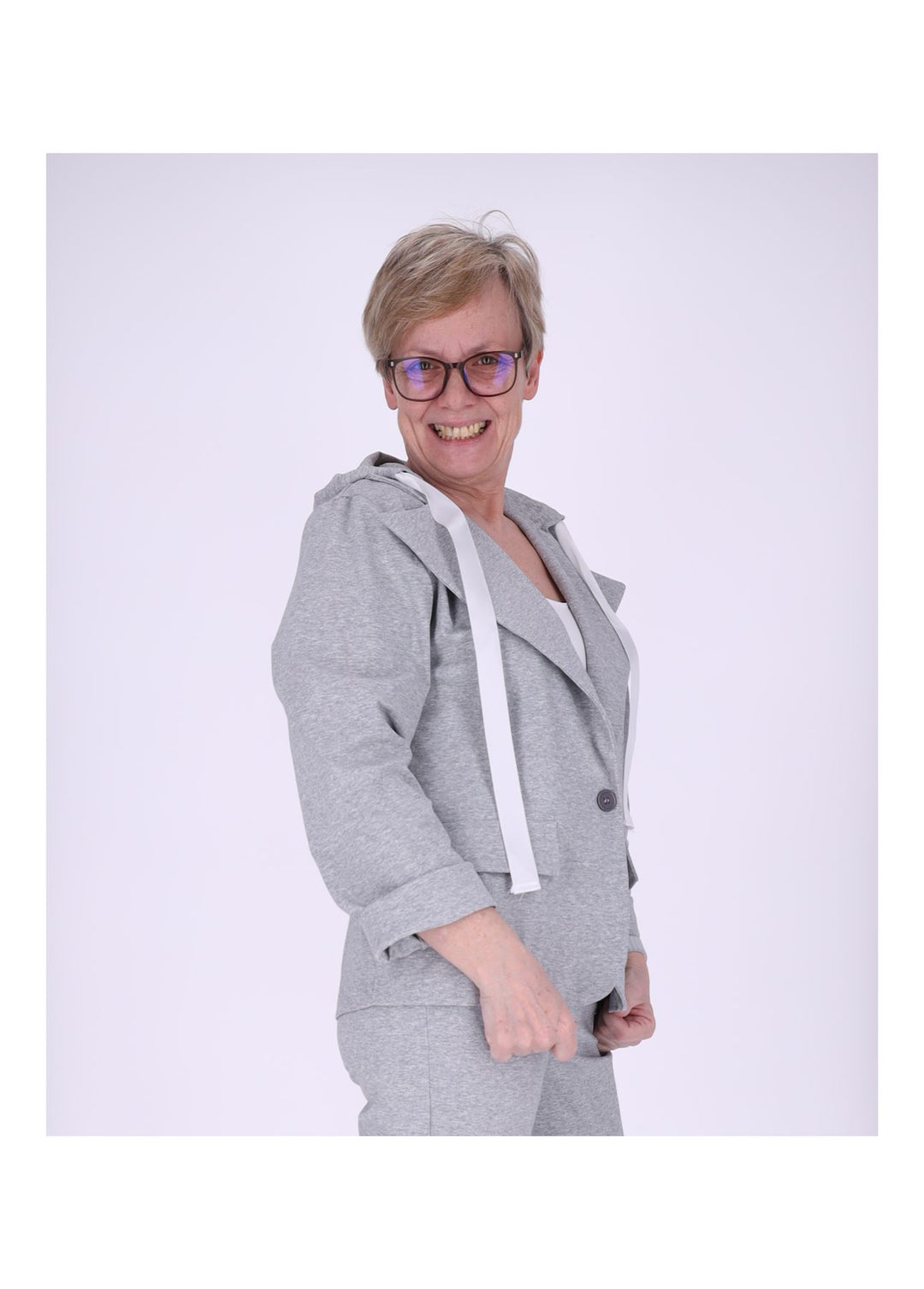 Splash of Color Damen Blazer Kapuze