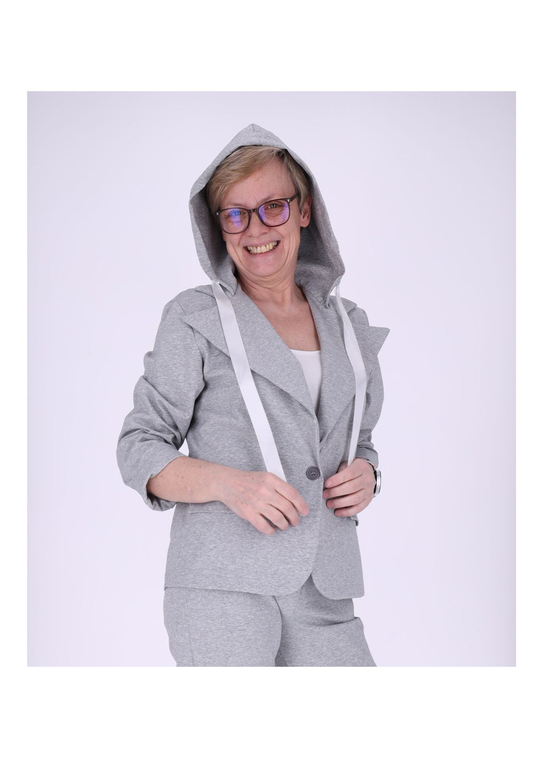 Splash of Color Damen Blazer Kapuze