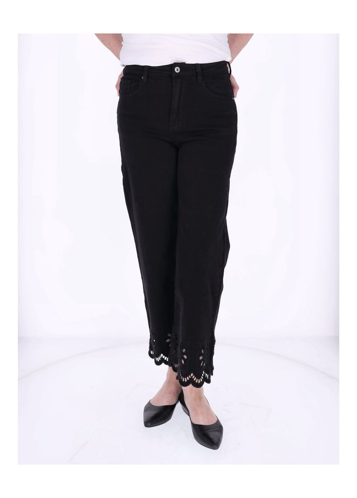 Splash of Color Damen Jeans 7/8 Lochmuster
