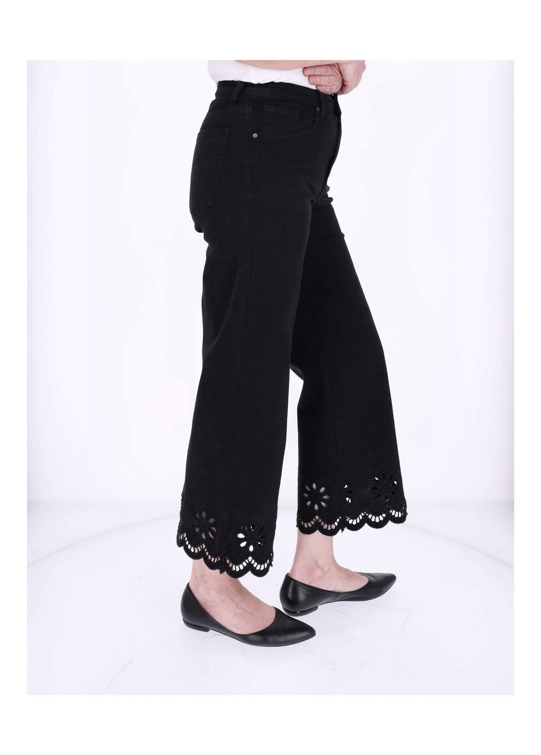 Splash of Color Damen Jeans 7/8 Lochmuster