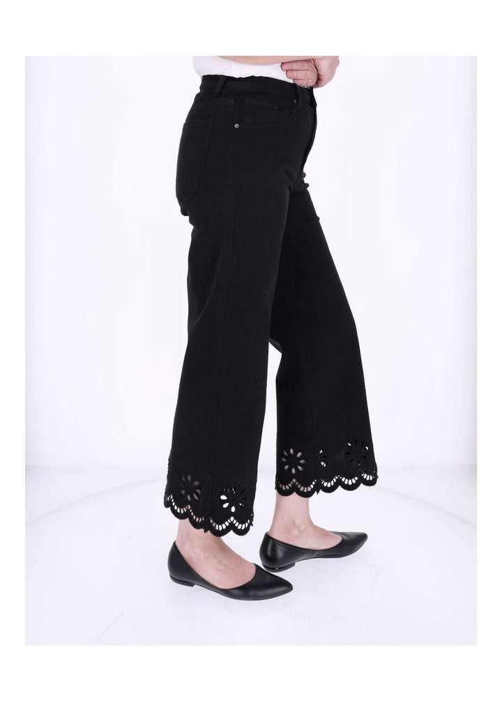 Splash of Color Damen Jeans 7/8 Lochmuster