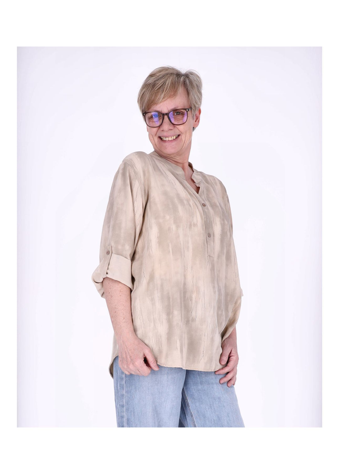 Splash of Color Blusenshirt Damen Rosa