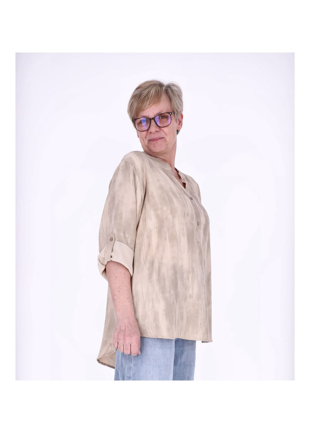 Splash of Color Blusenshirt Damen Rosa