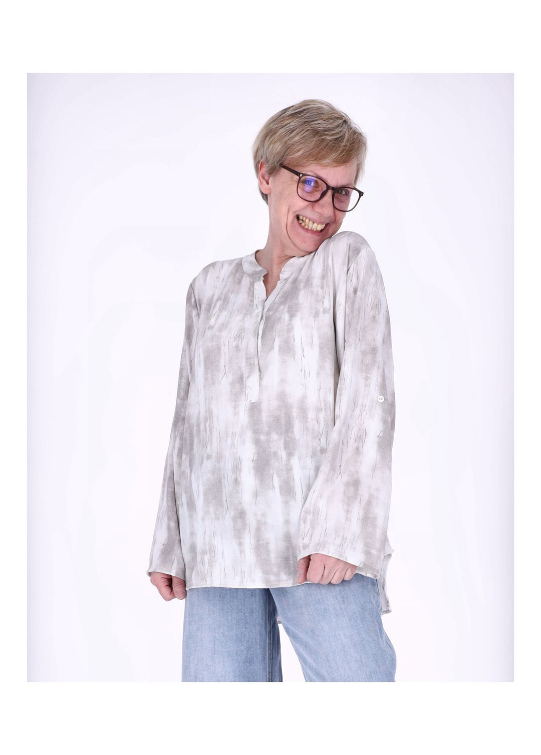 Splash of Color Blusenshirt Damen Rosa