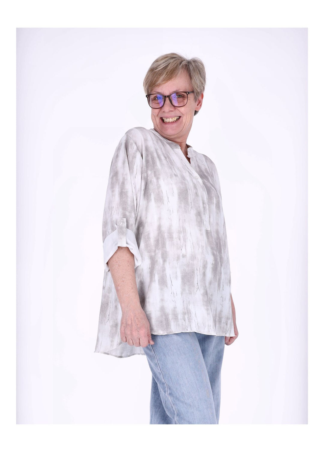 Splash of Color Blusenshirt Damen Rosa