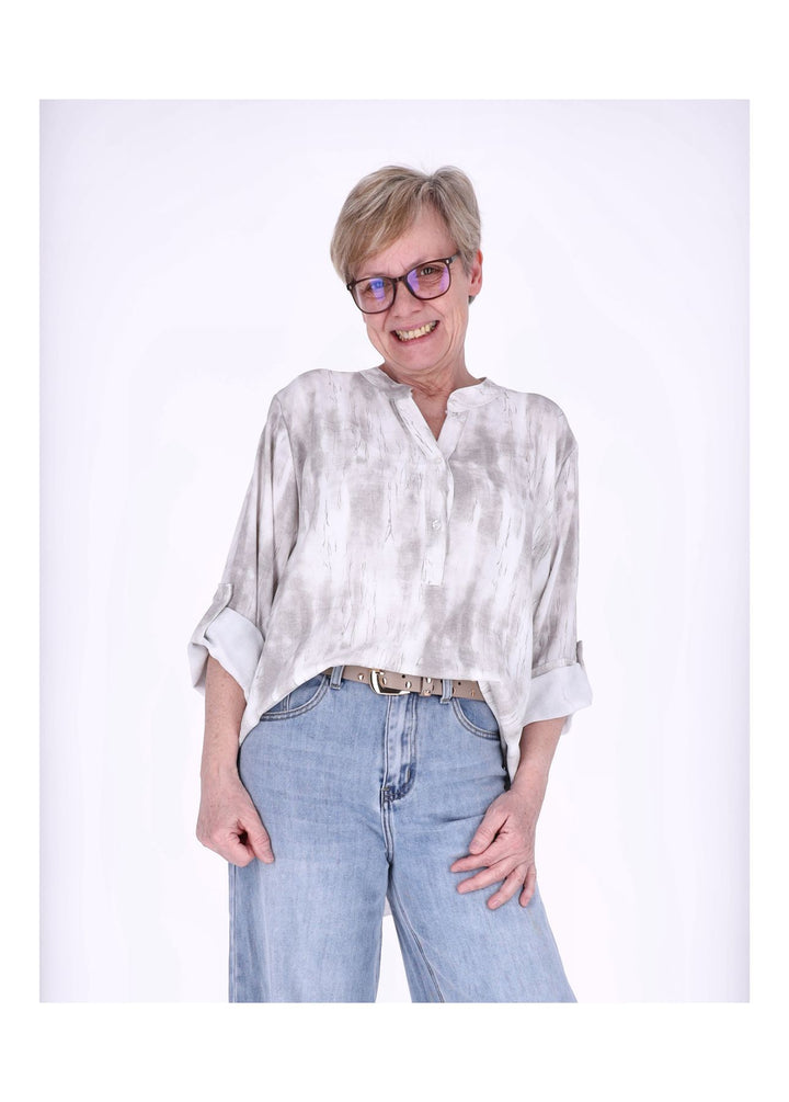 Splash of Color Blusenshirt Damen Rosa