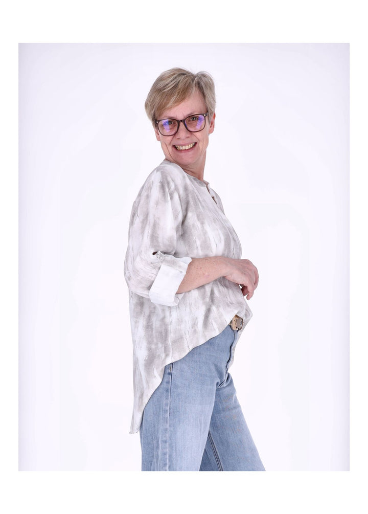 Splash of Color Blusenshirt Damen Rosa