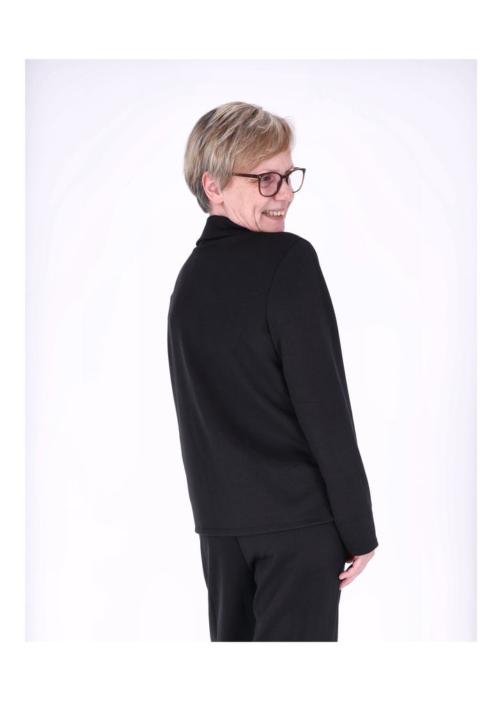 Splash of Color Damen Blazer mit Ansteckblüte
