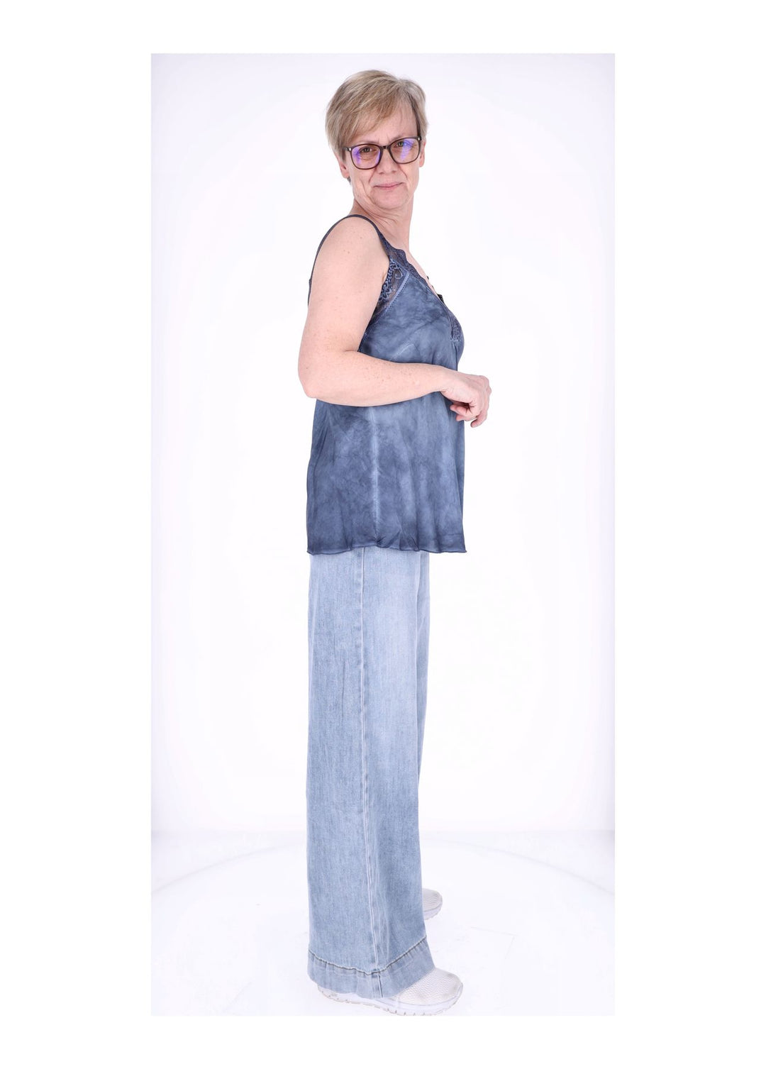 Splash of Color Damen-Top Viskose